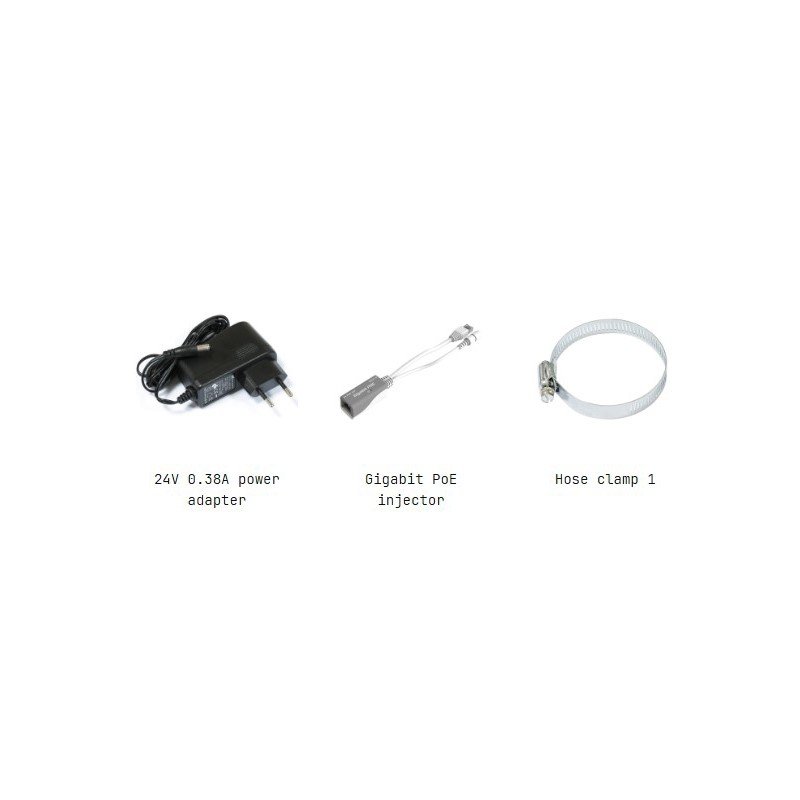 محتویات جعبه رادیو وایرلس میکروتیک مدل SXTsq-5axD-SXTsq 5 ax